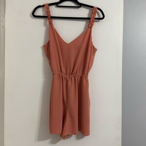 Aritzia Wilfred Coral Romper, size S